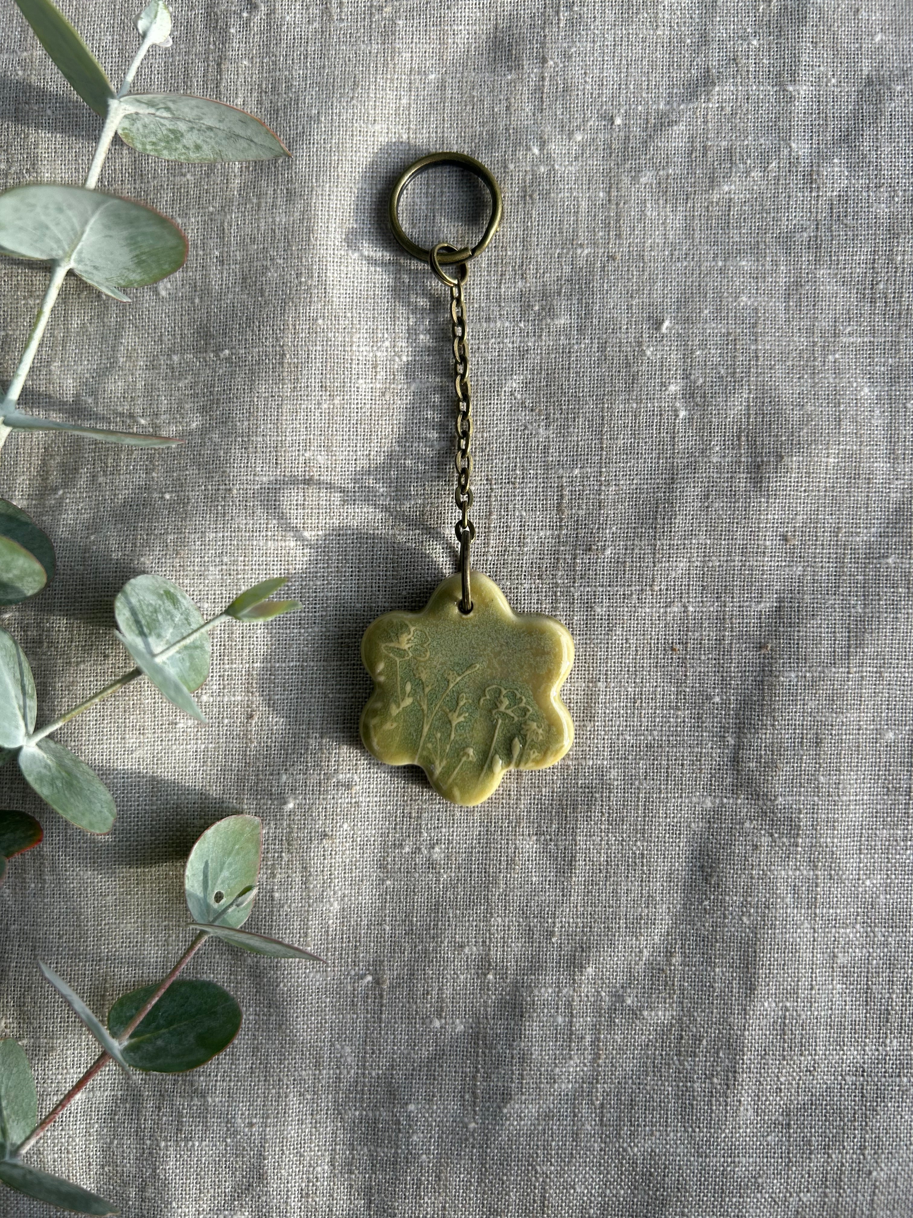 Handmade Key Ring - Flower