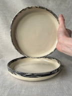 Marbled Round Deep Plate Set