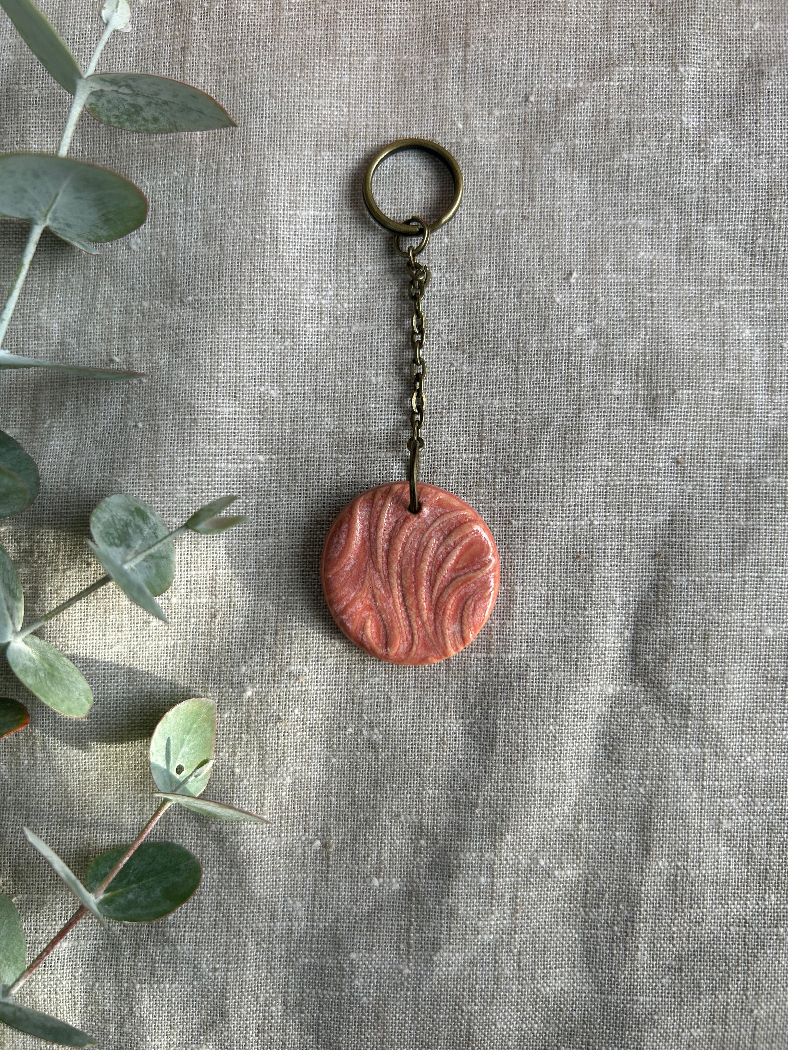 Handmade Key Ring - Waves