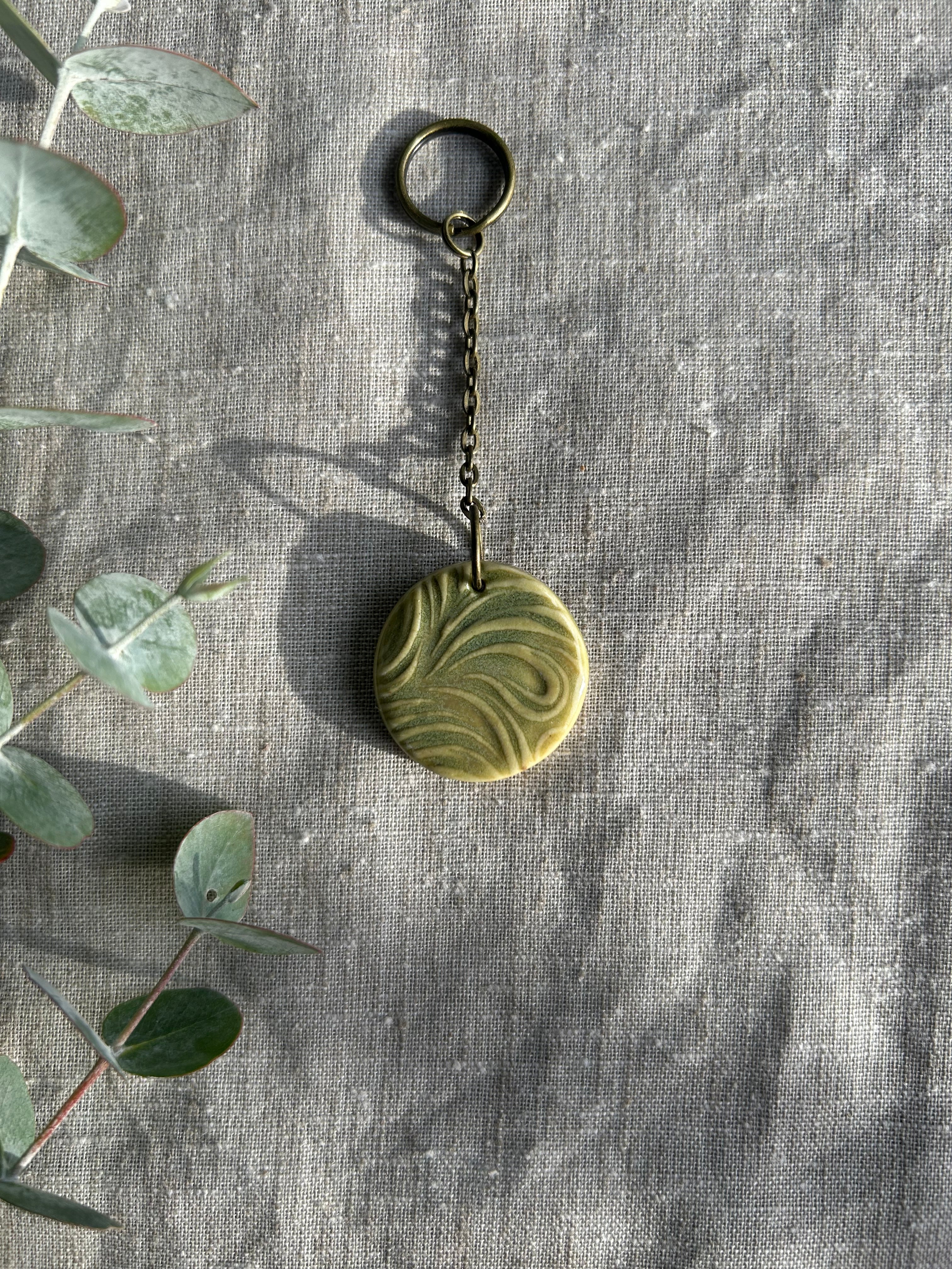 Handmade Key Ring - Waves
