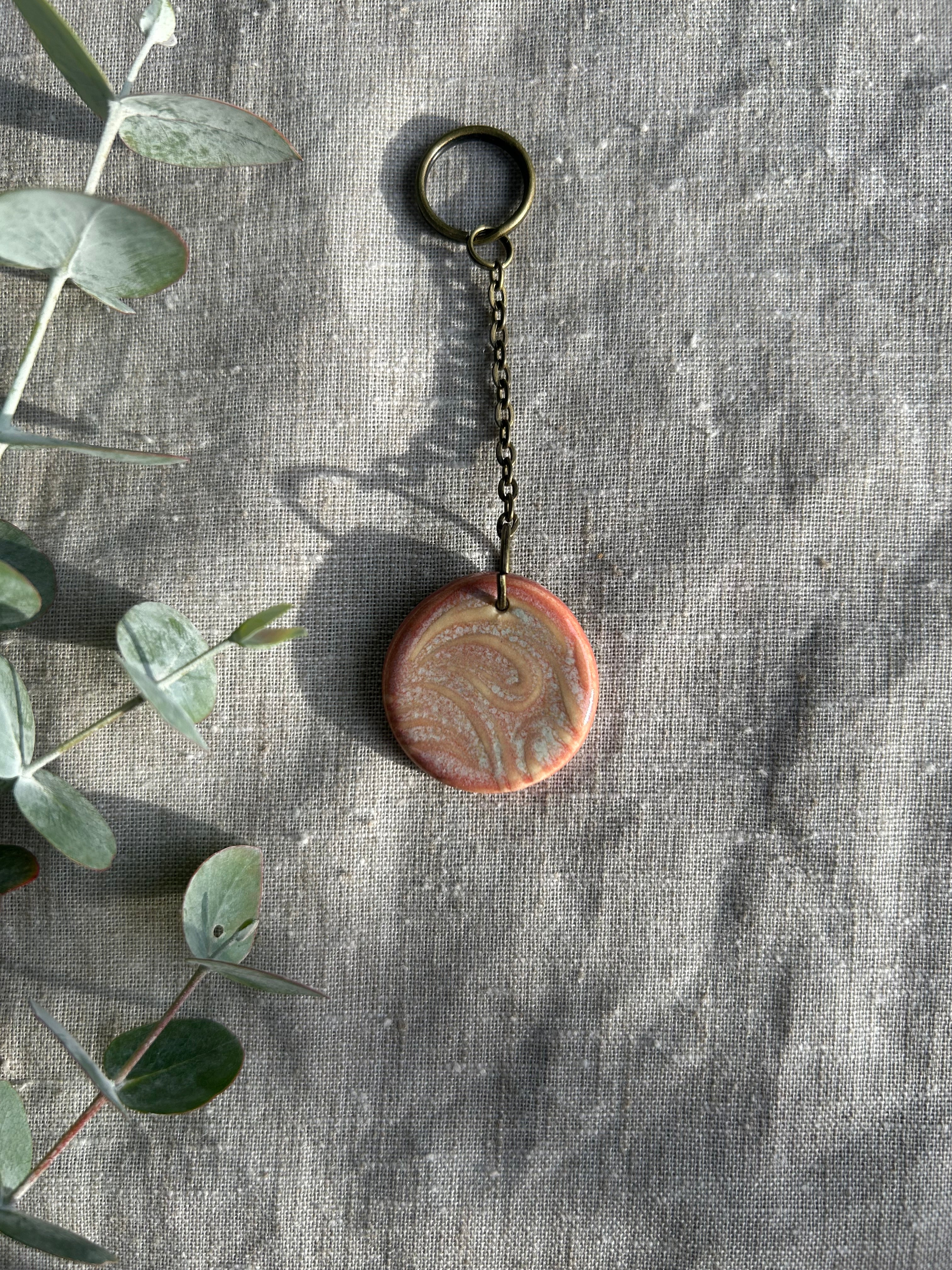 Handmade Key Ring - Waves
