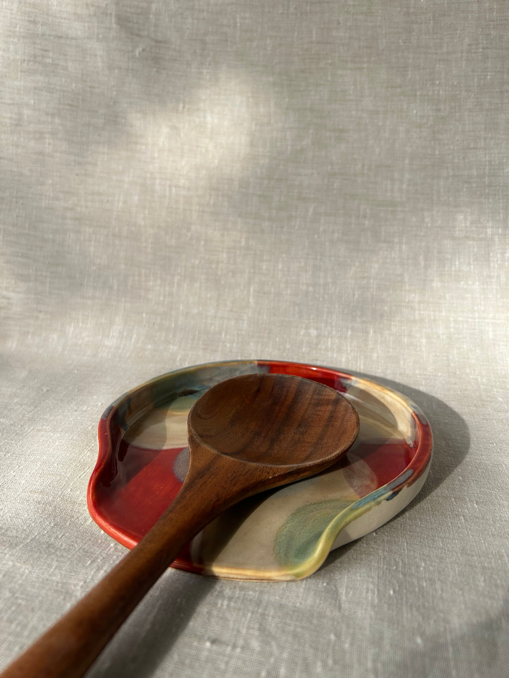 Dappled Spoon Rest - Lrg