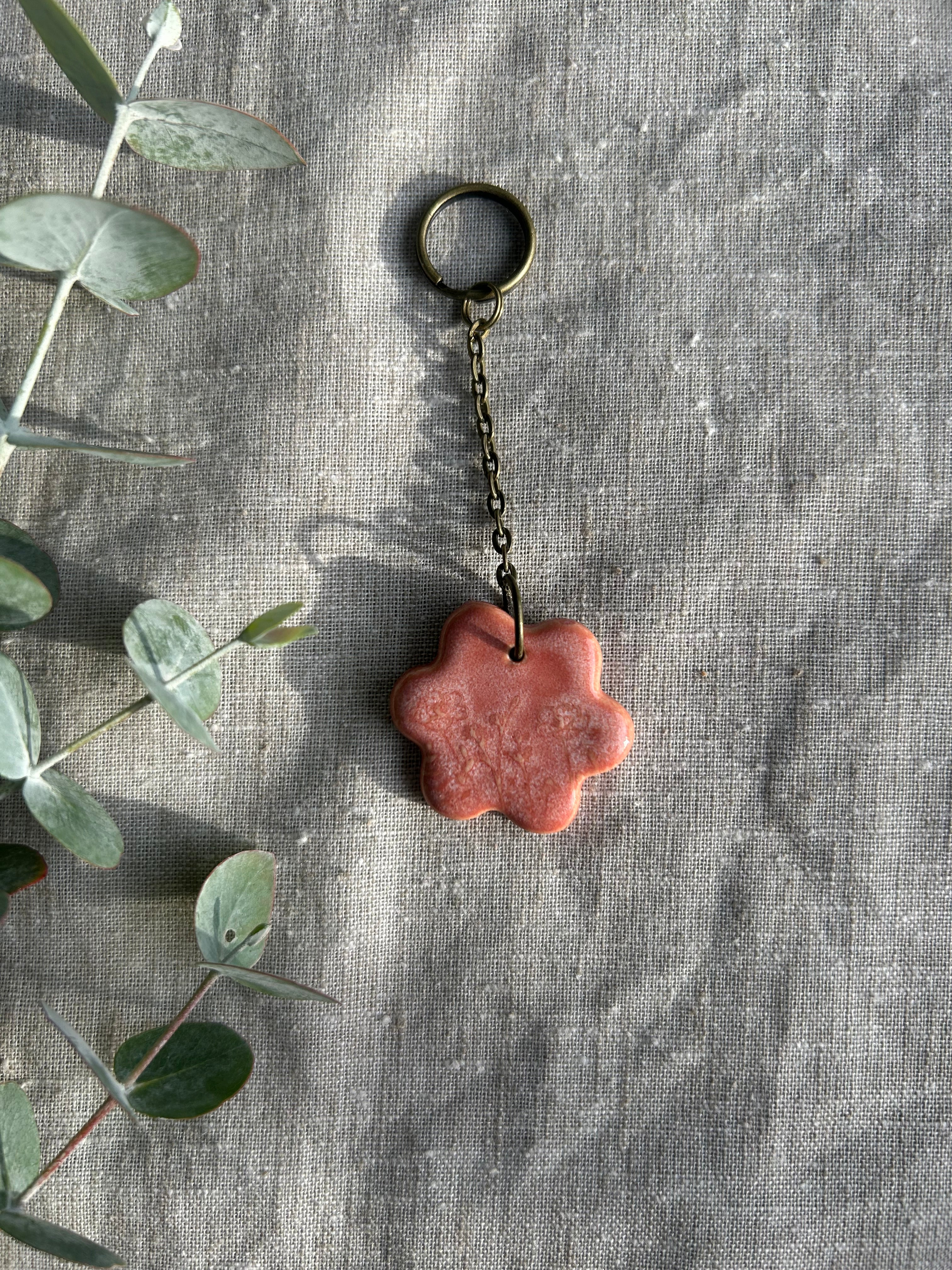Handmade Key Ring - Flower