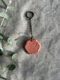 Handmade Key Ring - Honeycomb