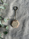 Handmade Key Ring - Honeycomb