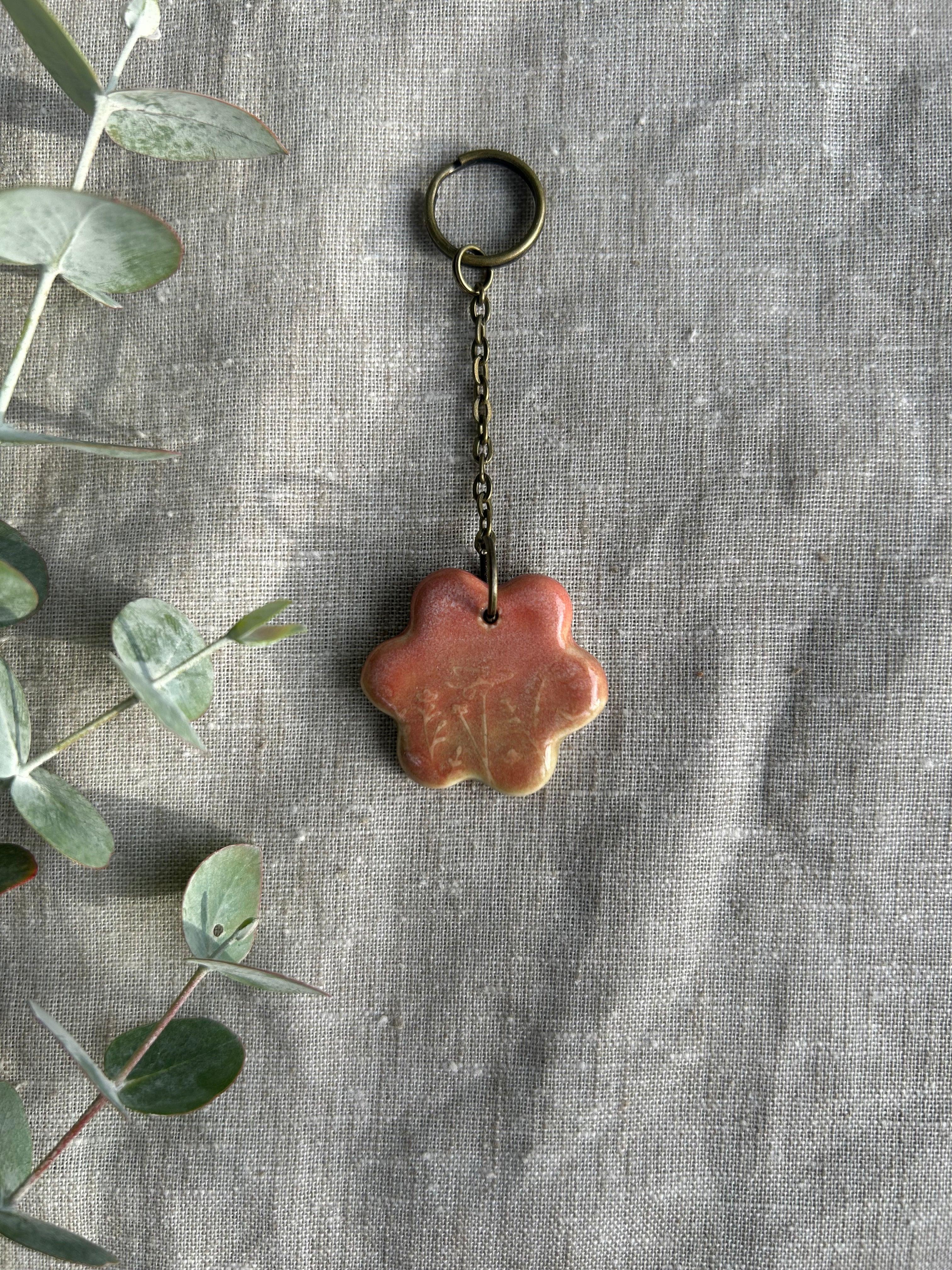Handmade Key Ring - Flower