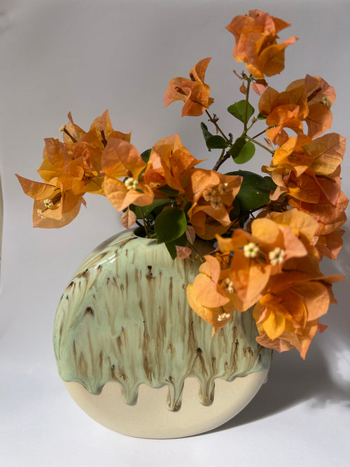 Champagne Pools Vase - Round
