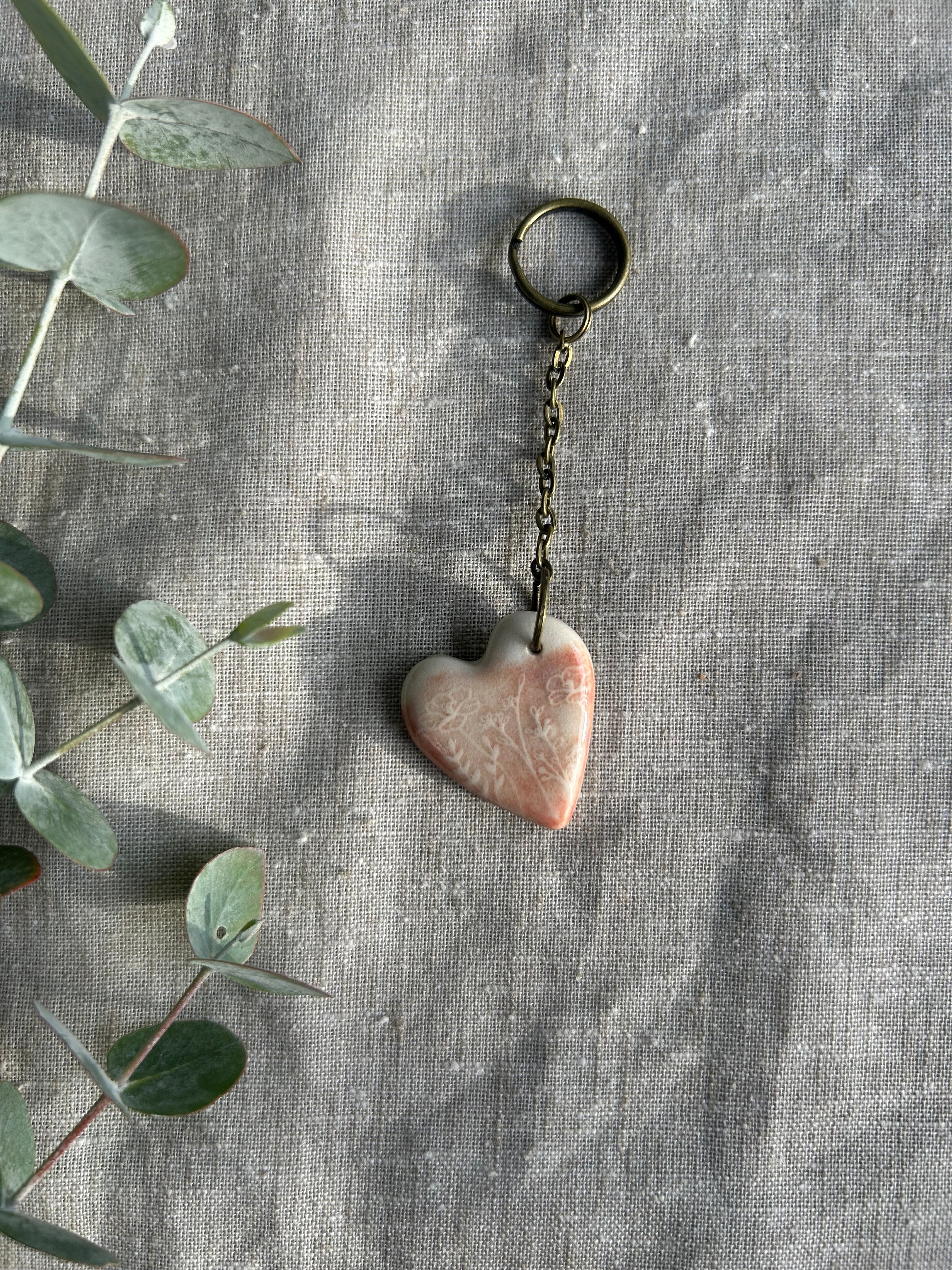 Handmade Key Ring - Heart