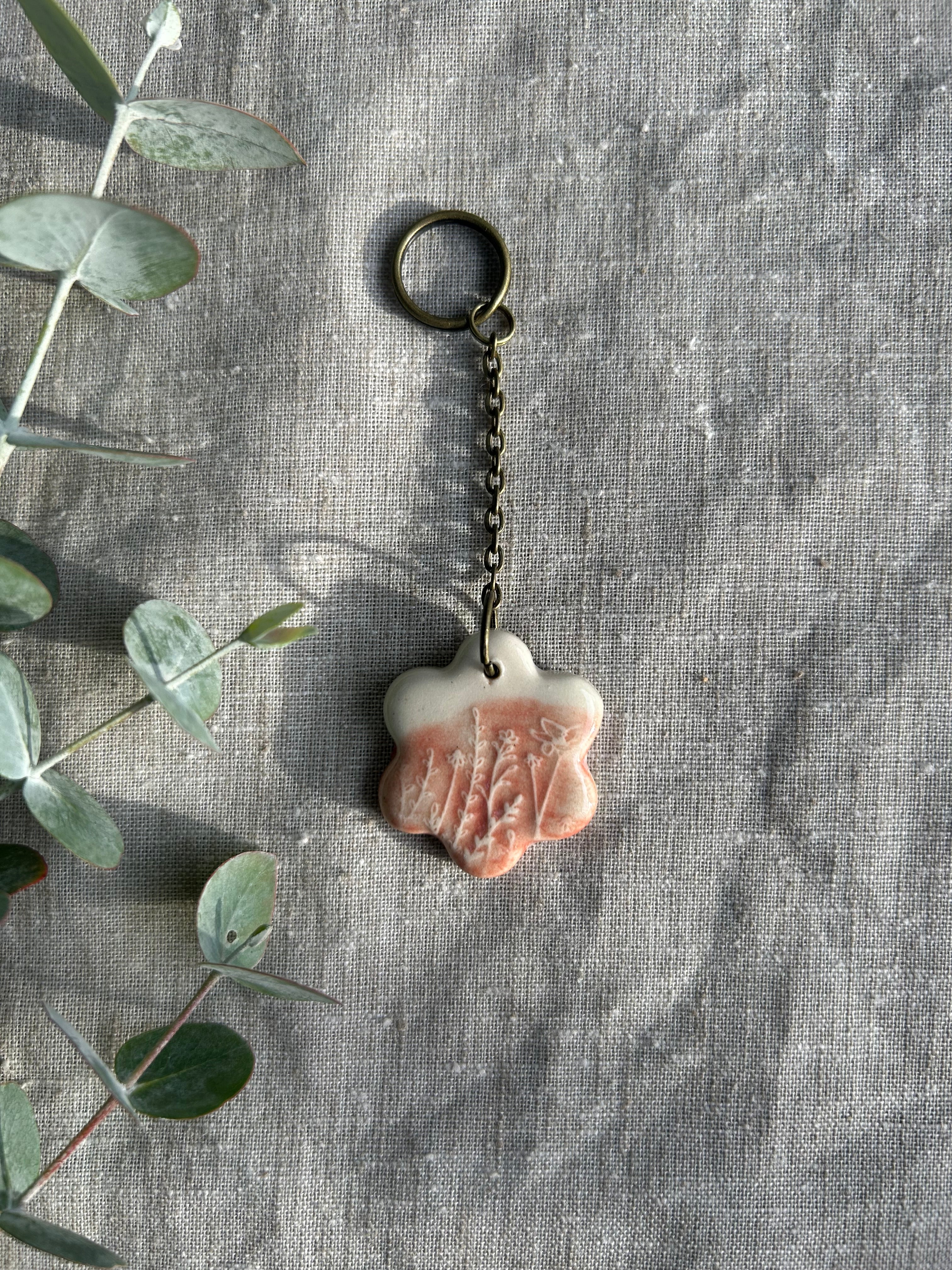 Handmade Key Ring - Flower