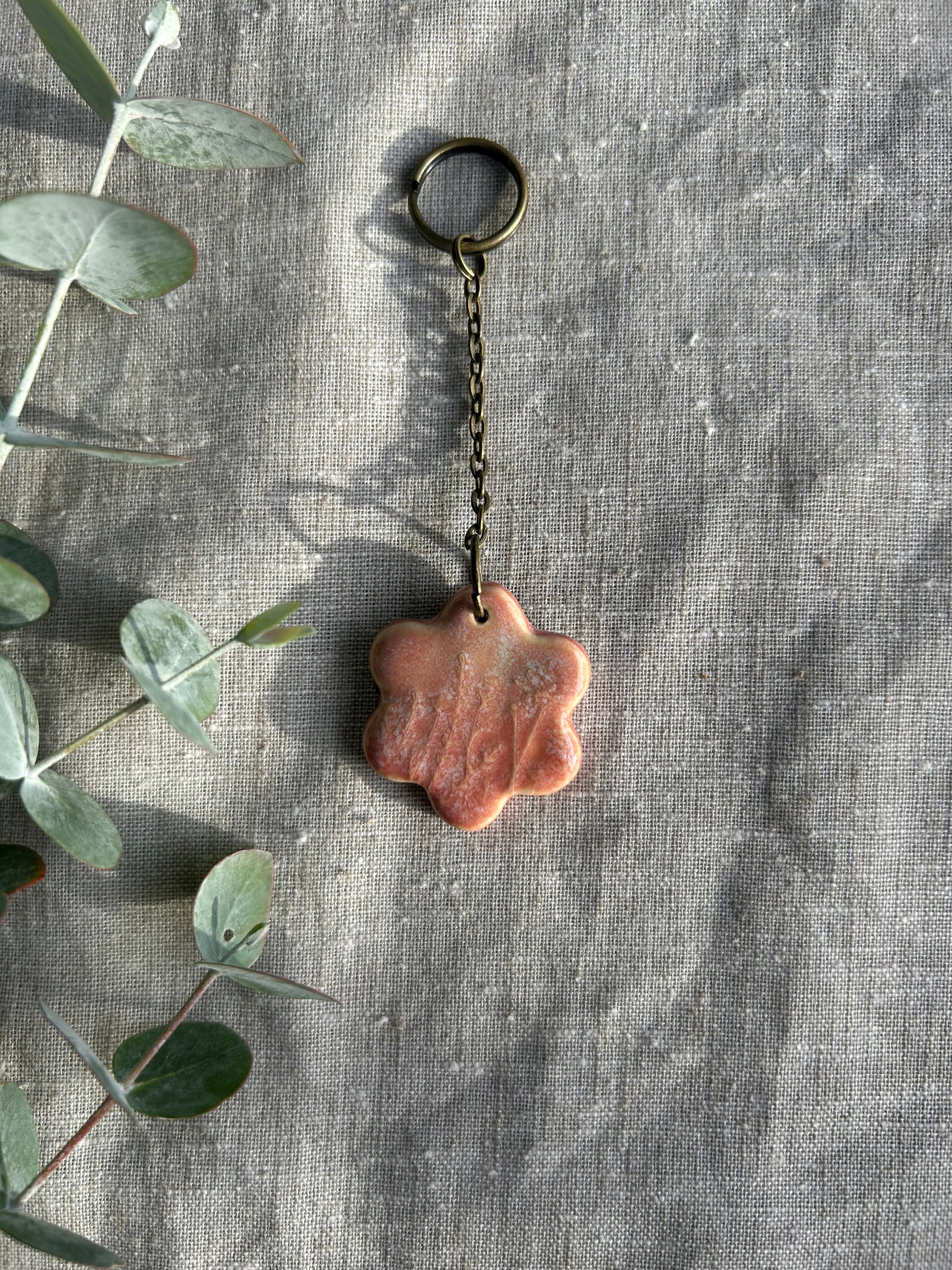 Handmade Key Ring - Flower