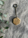 Handmade Key Ring - Honeycomb