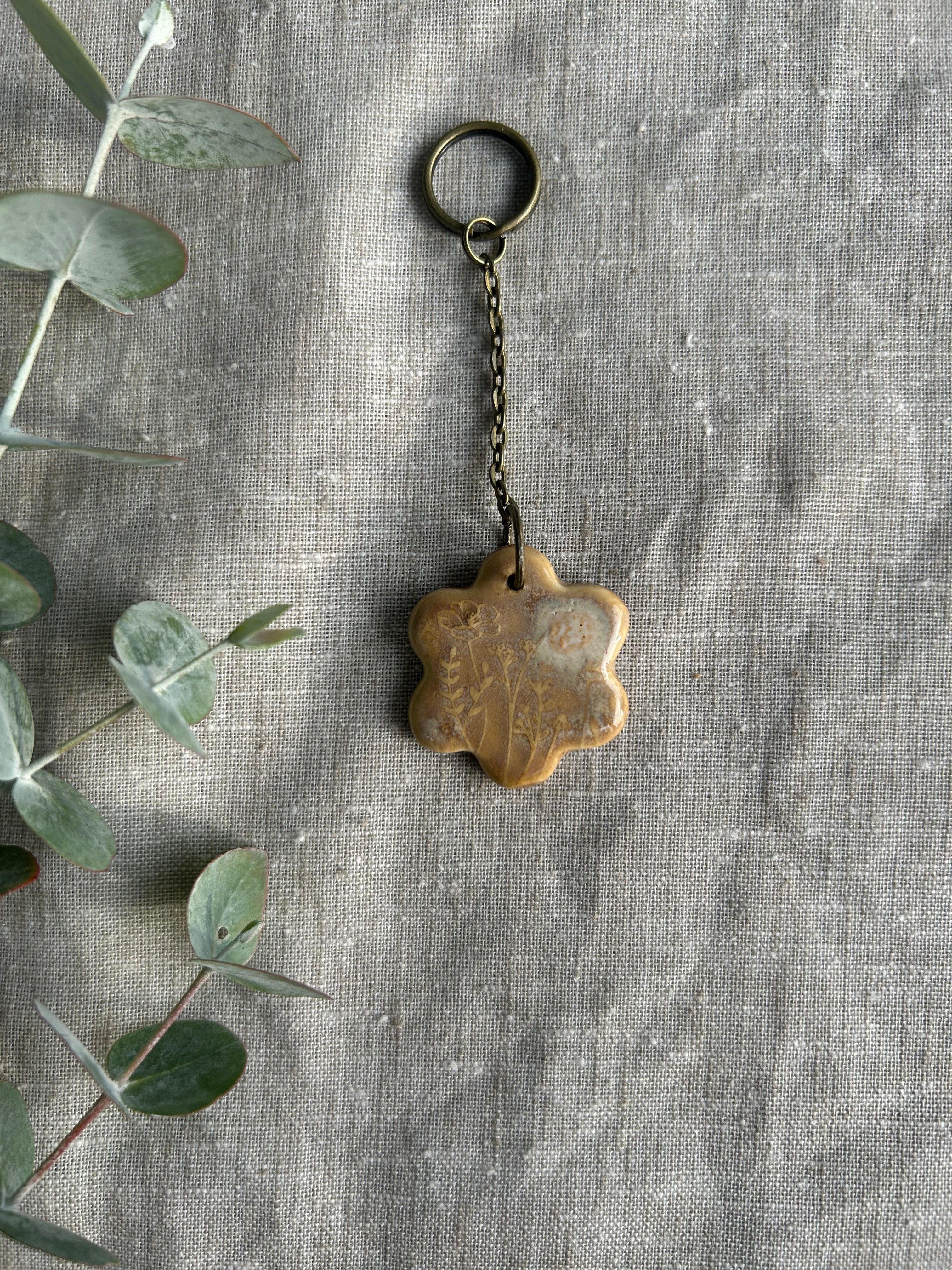 Handmade Key Ring - Flower