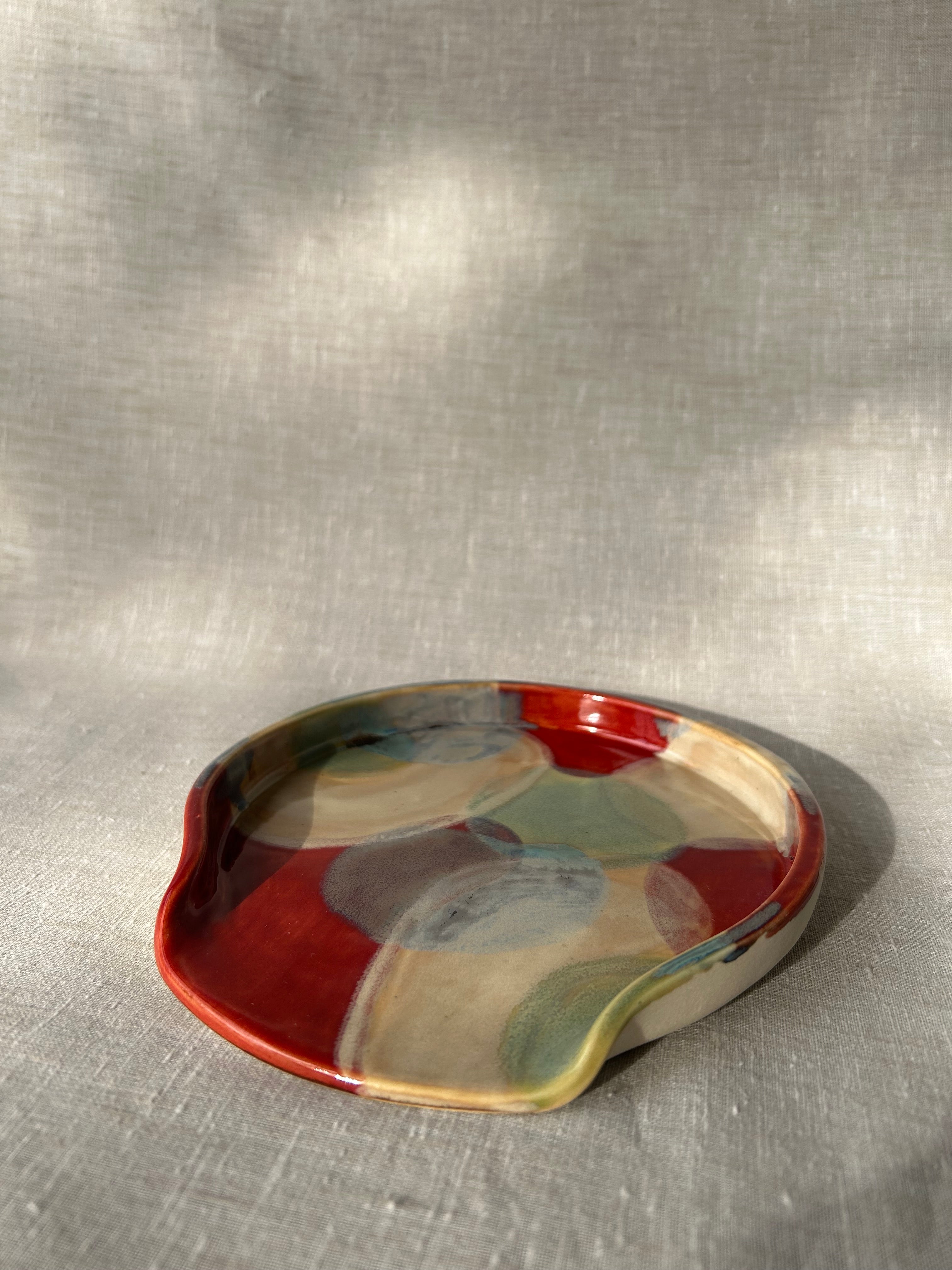 Dappled Spoon Rest - Lrg