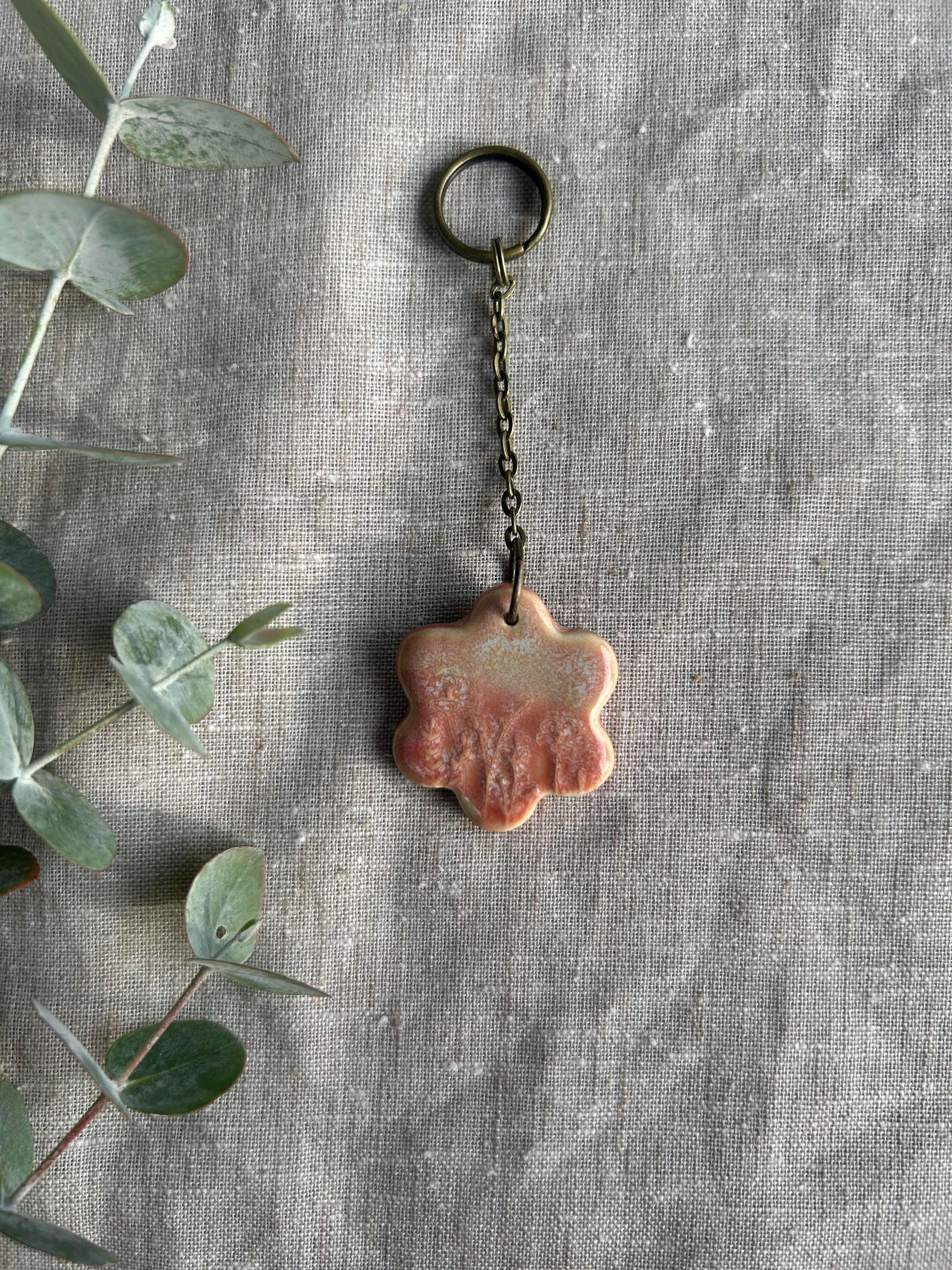 Handmade Key Ring - Flower