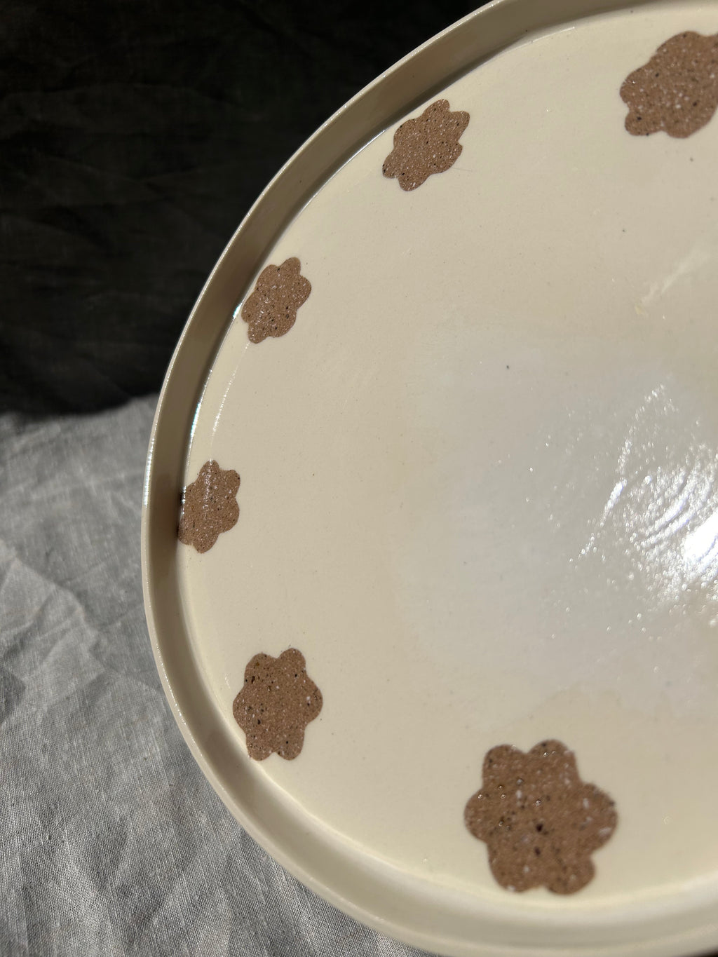 Nerikomi Flower Serving Platter