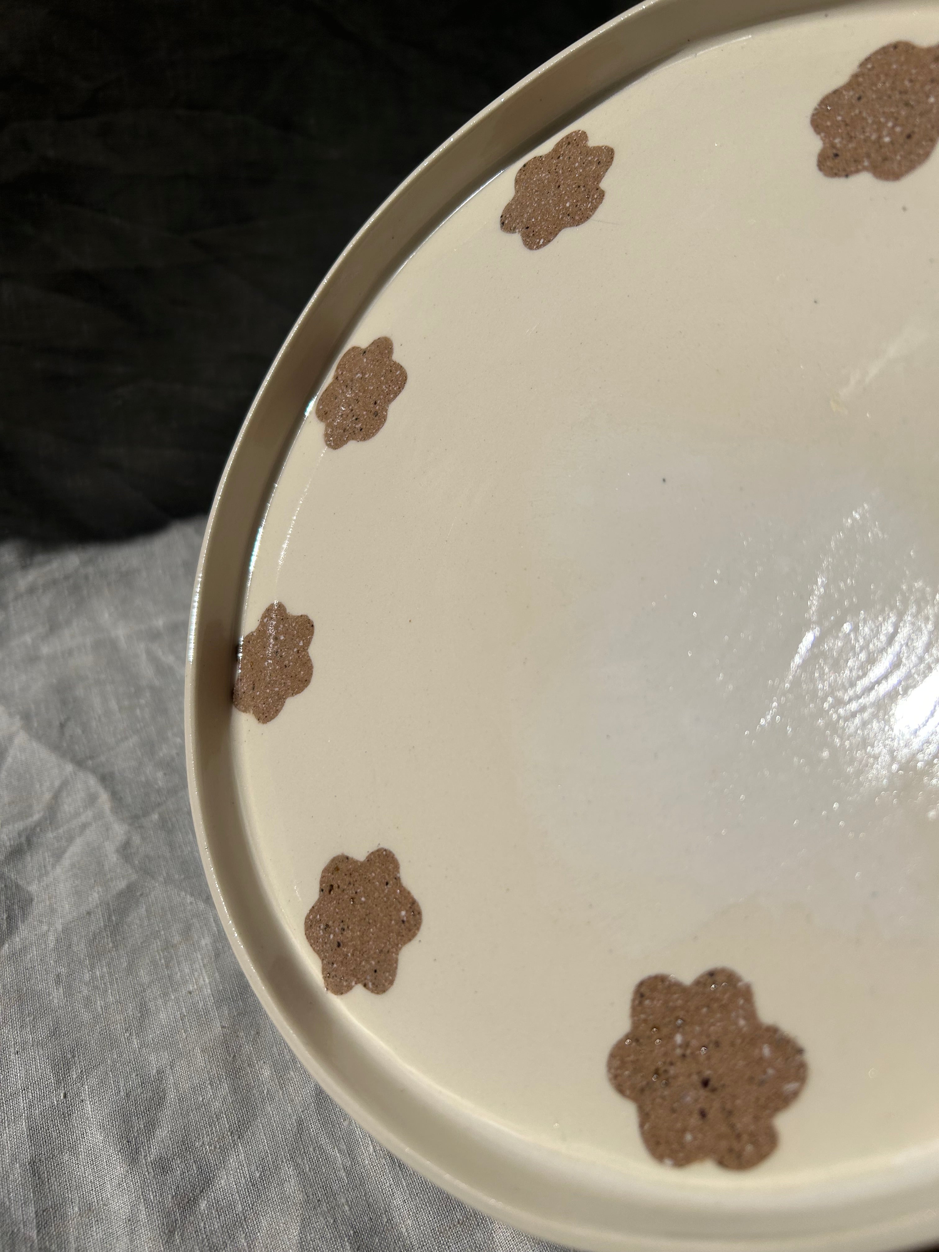 Nerikomi Flower Serving Platter