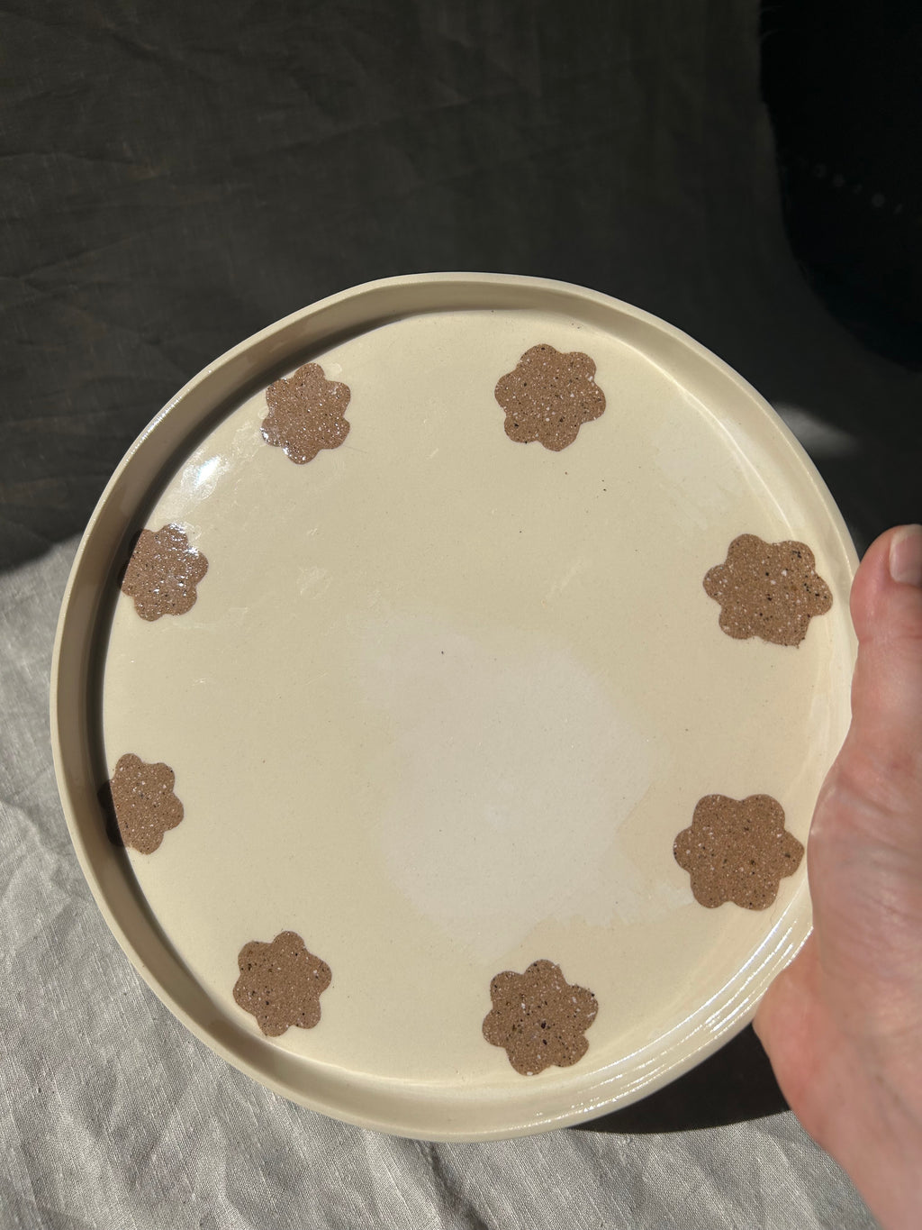 Nerikomi Flower Serving Platter