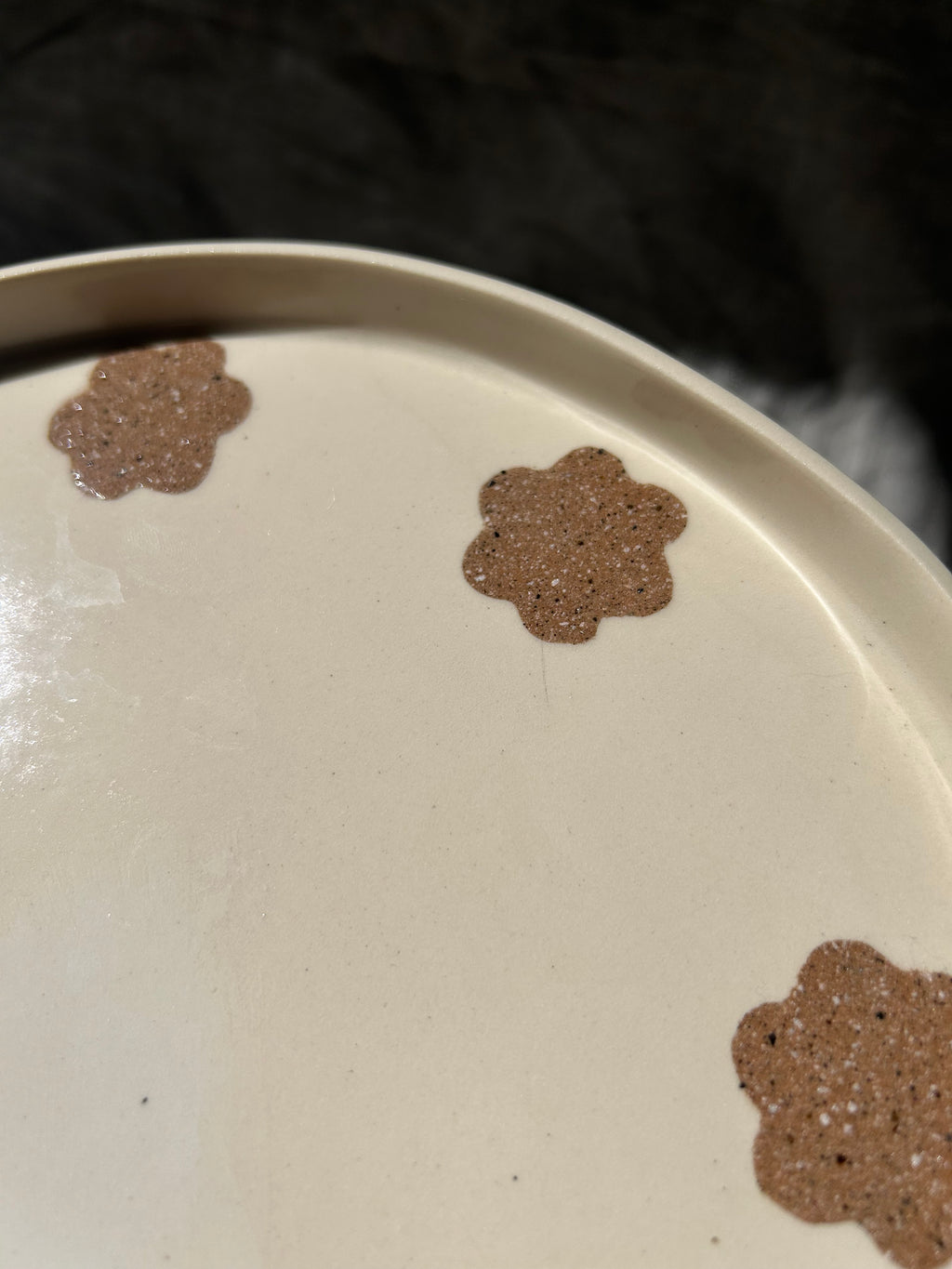 Nerikomi Flower Serving Platter