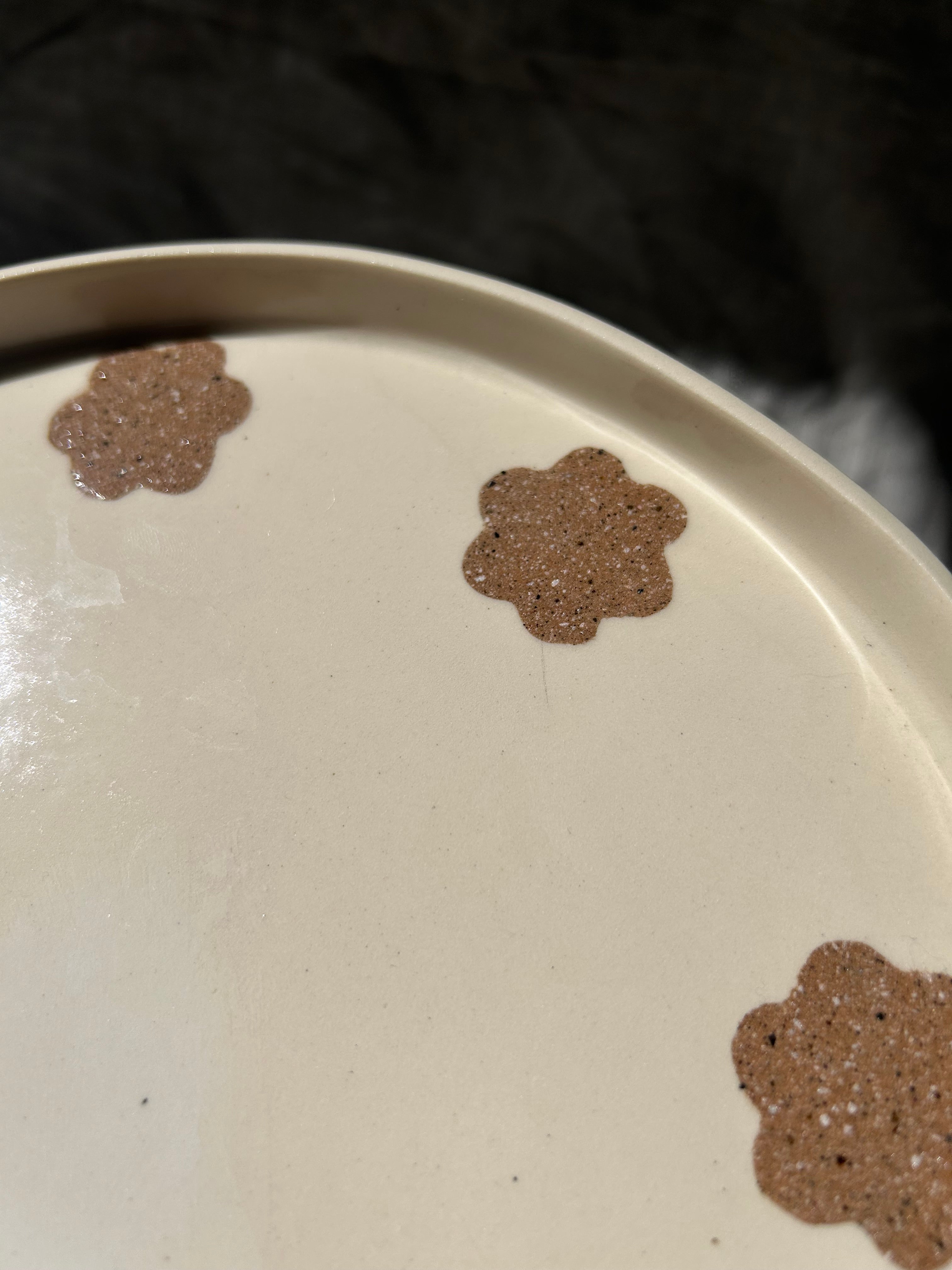 Nerikomi Flower Serving Platter