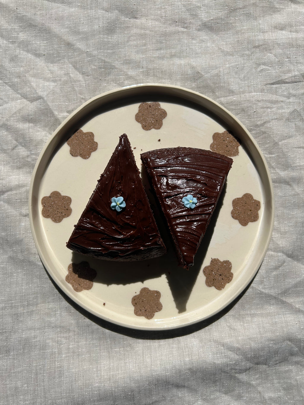 Nerikomi Flower Serving Platter