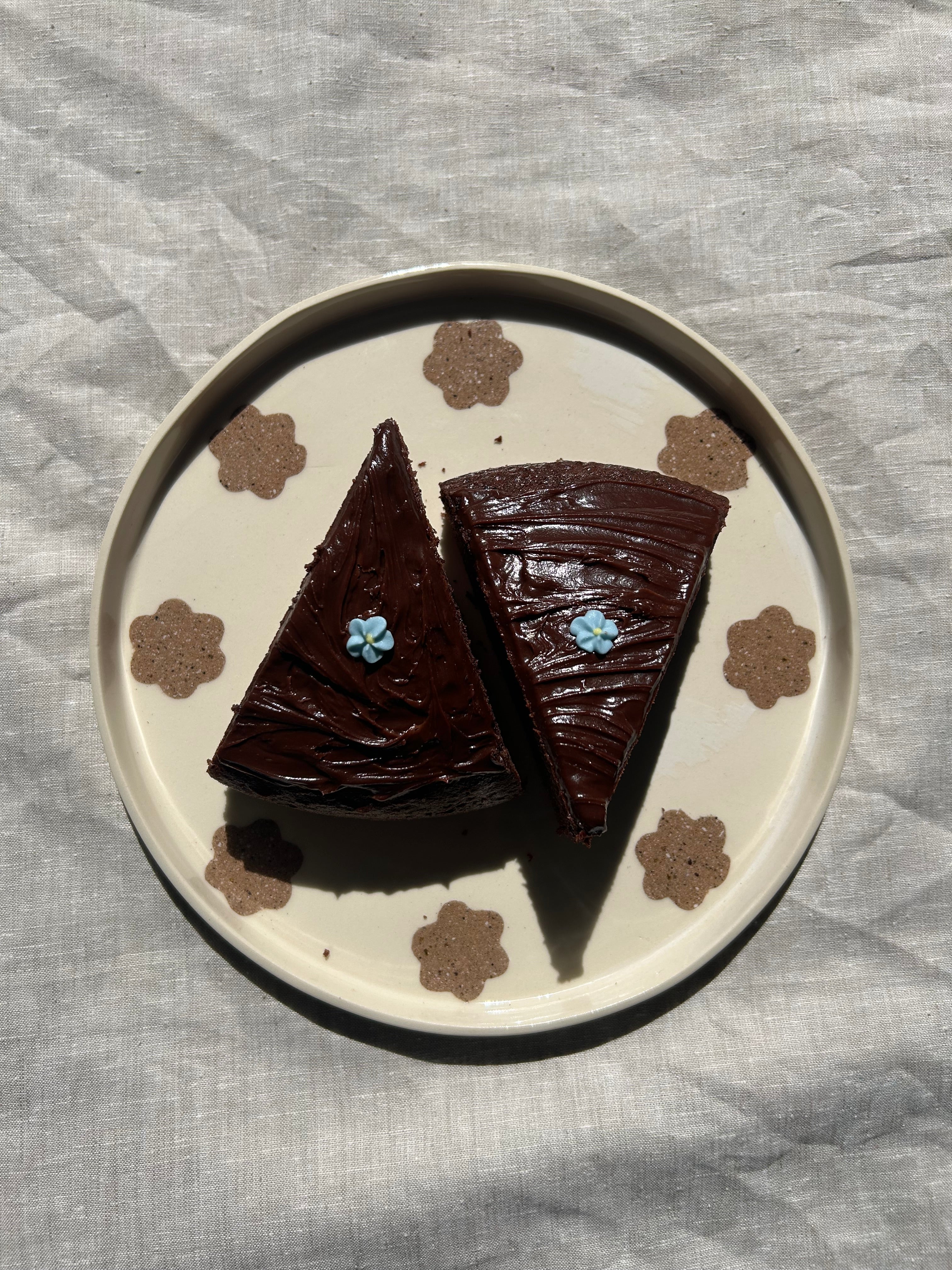 Nerikomi Flower Serving Platter